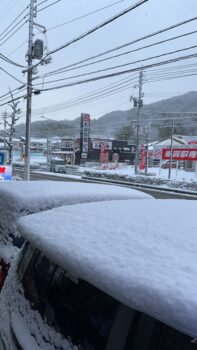 広島市佐伯区石内バイパス雪